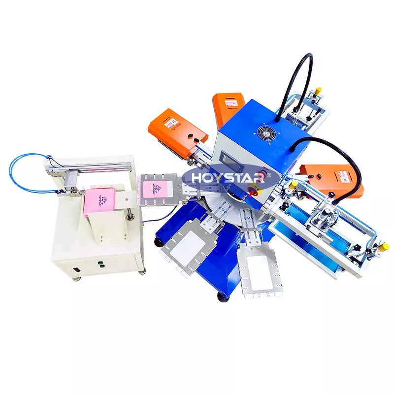 دستگاه چاپ روی صفحه دستمال کاغذی دو رنگ اتوماتیک